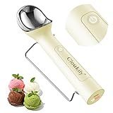 Cloukily Heated Ice Cream Scoop with ON/OFF Switch(Latest Gen 3.0): Rechargeable Electric Icecream Scooper with Holder,2025 Kitchen Gadgets for Hard Ice Cream, Waterproof IP67,Max to 158℉