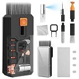 Ordilend Keyboard Cleaning Kit Laptop Cleaner, All-in-One Computer Camera Cleaning Kits Brush Tool, Multi-Function PC Electronic Cleaner for iPad iPhone Pro Earbuds Camera Monitor with Patent, Black