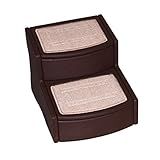 Pet Gear Easy Step II Pet Stairs, 2 Step for Cats/Dogs up to 75-pounds, Portable, Removable Washable Carpet Tread, No Tools Required, Available in 4 Colors