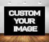 BELECO 7x5ft Fabric Custom Backdrop Image Customized Backdrop with Picture Logo Text Customize Your Design Personalized Background Banner Valentines Day Birthday Wedding Party Decorations Photo Prop