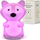 Speaking Breathing Lamp with Guided Meditation & Calming Light | Stress & Anxiety Relief Tool for Adults & Kids | Box Breathing, Sleep, Relaxation & Focus Exercise Device | Self Care Gift