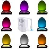 ToiLight The Original Toilet Bowl Night Light. Fun Useful Bathroom Motion Sensor Tech Gadget. Funny Novelty Birthday Gift Idea. Stocking Stuffer for Him, Her, Guys, Men, Mom, Brother