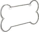 Bell Automotive 22-1-46454-8 Universal Dog Bone Shaped Rhinestone Design License Plate Frame, Easy to Use, Corrosion Resistance