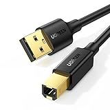 UGREEN USB A to USB B Printer Cable 5ft - High-Speed for HP, Canon, Brother, Samsung, Dell, Epson, Lexmark, Xerox, and More