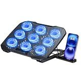 TECKNET Laptop Cooling Pad with Phone Stand, Laptop Cooler for 12-15.6 Inch