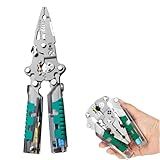 18-in-1 Folding Wire Stripper Pliers – Multifunctional Tool with Voltage Detector, Crimper & Stylus Screwdriver for Cutting, Stripping & Pulling Wires