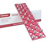 JoblikeBrez Thread Checker, Rustproof Nut and Bolt Thread Checker, Wall-Mountable Bolt Size Finder Tool, 15 SAE & 15 Metric Thread Gauge, Bolt and Nut Sizer for Quick Measurement