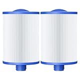 6CH-940 Spa Filter Cartridge Replacement for Unicel, Pleatco PWW50P3, Filbur FC-0359, Aber 03FIL1400, Waterway 817-0050 Front Access Skimmer, Viking Pool Hot Tub Filter Screw SAE Thread Filter 2 Pack