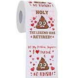 Funny & Unique Retirement Gifts for Women Men - Retirement Toilet Roll Paper - Perfect Retired Gift Ideas, Retirement Party Decorations Supplies for Him Her Male Female Friends Coworker Guy Family
