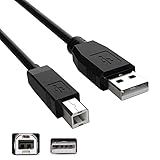 Inovat Replacement 10FT USB A Male to B Male Cable Cord Data Transfer Host Cable Cord for Silhouette Cameo Electronic Cutting Tool Machin