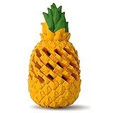 M.C.works Dog Toy for Aggressive Chewers Large Breeds, Indestructible Dog Teeth Clean, Pineapple Tough Treat Dispensing Toys for Large Dogs (Giant)