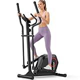 Winfita Elliptical Exercise Machine for Home Use, Elliptical Machine with Hyper-Quiet Magnetic Drive System, 14-Level Resistance Adjustment, 15.5IN Stride, 300LBS Weight Capacity, Tablet Holder