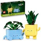 LEGO Botanicals Happy Plants Building Toy for Kids, Girls, and Boys 9+ - Playroom Decor for Desk or Shelf - Birthday Gift Idea for Young Gardeners - Artificial Indoor Plant for Play & Display - 10349