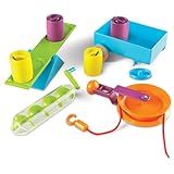 Learning Resources STEM Simple Machines Activity Set - STEM Engineering Kits for Kids, Simple Machines Kit for Classroom, Pulley Machine, Engineering Activities, Force and Motion Science Kit