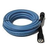 LULUW 25FT 1/4-inch High Pressure Washer Hose,3600PSI M22 14mm Replacement Power Washer Hose for Most Brands, Blue