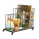 ikare Art Canvas Storage Rack, Art Drying Painting Rack with Wheels, Adjustable Art Storage Easel Display Stands for Canvas Boards, Panel, Crafts Drying & Print Racks, Frame