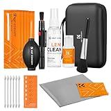 K&F CONCEPT 25-1 Professional Camera Cleaning Kit for DSLR Cameras with Full Frame Sensor Cleaning Swabs/60&20ML Lens Cleaner/Cleaning Wipes/Camera Blower/Lens Brush/Microfiber Cloths/Carrying Case