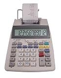 Sharp 12-Digit Desktop Printing Calculator, White (EL-1750V)