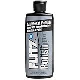 Flitz Multi Purpose Metal Polish Liquid - 3.4oz Bottle of USA-Made Tarnish Remover - For Aluminum, Chrome, Brass, Nickel, Silver - Non-Abrasive Metal Cleaner and Polish, Restorer (1 Pack)