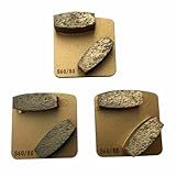 Diamond Concrete Grinding Discs for Husqvarna Redi-Lock, Soft Bond, Set of 3, 60/80 Grit