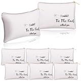 Kacctyen Set of 6 I Couldn't Tie the Knot Without You Cosmetic Bag Bridesmaids Proposal Gift Bag Bridal Party Wedding Bridesmaids Supplies for Bridal Shower Wedding Bachelorette Party