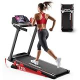 RHYTHM FUN Treadmills for Home, Treadmill with Handles,13% Incline, 7.5MPH