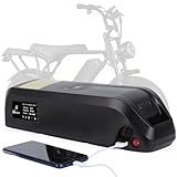 LGECOLFP 36V 10Ah E-Bike Battery Pack,Electric Bike Lithium Battery for 0-750W Electric Bike with 30A BMS,USB Port,LED Indicator,Safety Lock