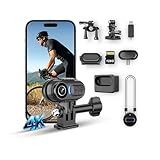 LEECHATWIN 4K Wearable POV Action Camera, IPX7 Waterproof Mini Body Camera with 6-Axis Image Stabilization, Hands-Free Thumb Camera for Cycling Vlog Travel Outdoor Sports