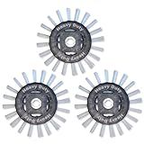Grout Groovy! Heavy Duty Nylon Brush Wheels, Floor Tile Grout Cleaner Accessory for Kitchens, Bathrooms & More, 3 Pack, Tile Grout Cleaner Brush Wheels