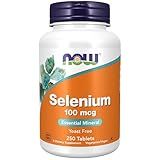 NOW Foods Supplements, Selenium (L-Selenomethionine) 100 mcg, Essential Mineral*, 250 Tablets