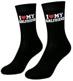 Gift for Boyfriend Husband I Love My Girlfriend Socks Valentines Gifts Men