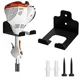 JNIHEEP Garage Organizer Trimmer Rack, Garden Power Tool Hanger Weed Whackers Holder Wall Mounted for Grass Trimmer, Hedge Trimmer, Garage Trimmer, Garden Tools,1 Pack