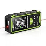 Tadeto Dual Laser Measuring Tool, 393FT/120M Bilateral Laser Measurement Tool Backlit LCD Display, Rechargeable Laser Measure with Ft/in/M Multiple Units Length/Area/Volume/Angle
