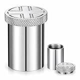 Yiyiring Single Oil Stock 1.18 x 1.57 Inches Religious Single Bottle Stainless Steel Oil Stock for Holy Anointing Oils