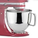 Stainless Steel Mixer Bowl 5QT Compatible with KITCHENAID TILT-HEAD STAND MIXERS 4.5-5 Quart, 5 Quart mixing bowl replacement