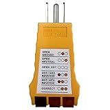 EOHELGRO Outlet Tester, Socket Tester for Standard North American AC Electrical Outlets, Receptacle Tester for Plug Security Test