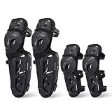 SCOYCO Motorcycle Knee Pads for Men - CE Level 1 Motocross Knee and Elbow Guards Protective Gear Armor with 45°-180° Knee Flexibility Design Adjustable Elastic Band