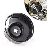 KiWAV Oil Filter Cap Wrench Tool compatible for 1984-2021 Harley Spin-on Oil Filters (Except '15-later XG) Twin Cam Oil Filters with 76 x 14 Flutes (Crank Sensor)
