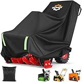 Heavy Snow Blower Cover Fit for EGO Ariens 24/26/28in, 600D Snowblower Covers Oxford Cloth, Universal Sized Snow Thrower Cover Outdoors Fit for Honda & Most Stage or Two Stage Gas Snow Blowers Storage