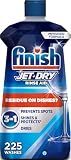 Finish Jet-Dry Dishwasher Rinse Aid, Compatible with Dishwasher Detergent, Prevents Spots & Residues, Dries, Shine & Protects, 23 oz, 225 Washes.