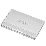 Executive Gift Shoppe | Custom Engraved Two Tone Business Card Holder for Men and Women