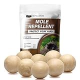 CONKAT Mole Repellent Outdoors, Powerful Mole Repellant for Lawns, Vole Repellent, Gopher and Groundhog Repellant Outdoor, Mole Control, Safe for Lawn and Garden- 8P