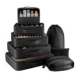 8 Set Packing Cubes for Travel,Luggage Organizers for Travel Accessories