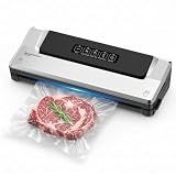 Bonsenkitchen Vacuum Sealer Machine, Multiple Modes For Meal Prep, Silver