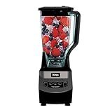 Ninja Blender, For-Smoothies, Salsa, Shakes, Slush, and-Frozen Drinks, Pitcher, and-Lid, for-Kitchen, Crushes Ice, Fruit, and-Veggies, 1000-Watt, Dishwasher Safe, Black, NJ601AMZ​