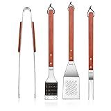 New Star Foodservice 59007 Stainless Steel BBQ Tool Set, Set of 4