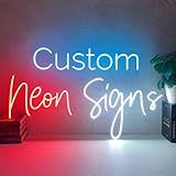 Custom Neon Sign, Personalized LED Name Sign with Remote, Dimmable, Battery Powered or Plug-in, Optional Flashing Modes