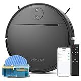 VIPSUN Robot Vacuum and Mop Combo with 4000Pa Suction, APP/Voice/Remote Control, Robotic Vacuums with Personalized Adjustment Setting, Self-Charging, Obstacle Avoidance, Smart Home Robot Aspiradora