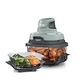 Ninja Crispi 4-in-1 Glass Air Fryer | 450°F | Non-Toxic | 4QT & 6-Cup Glass Containers w/Lids | Microwave, Freezer, Dishwasher Safe | Max Crisp, Air Fry, Bake, Recrisp | Green | FN101SG