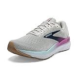 Brooks Women’s Ghost 16 Neutral Running Shoe - White/Grey/Estate Blue - 7 Medium